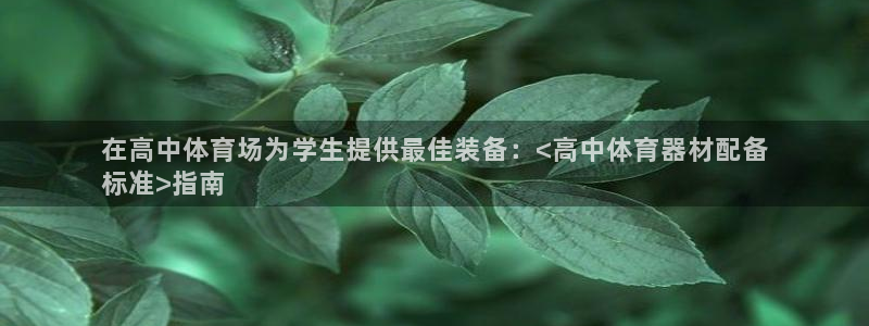 耀世平台注册开户：在高中体育场为学生提供最佳装备：<
