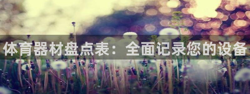 耀世登场后面一句：体育器材盘点表：全面记录您的设备