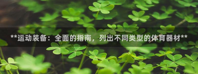耀世娱乐是不是很黑暗：**运动装备：全面的指南，列出