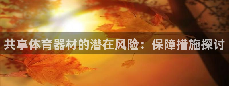 耀世娱乐目 5O6917 耀世：共享体育器材的潜在风