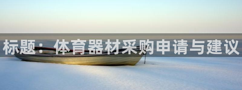 耀世娱乐挂机软件：标题：体育器材采购申请与建议